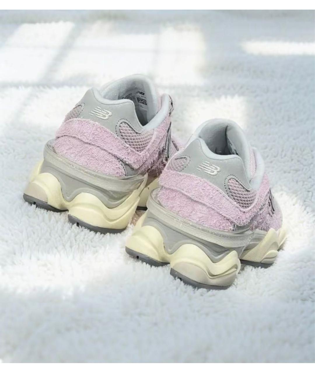 NEW BALANCE Розовые замшевые кроссовки, фото 5