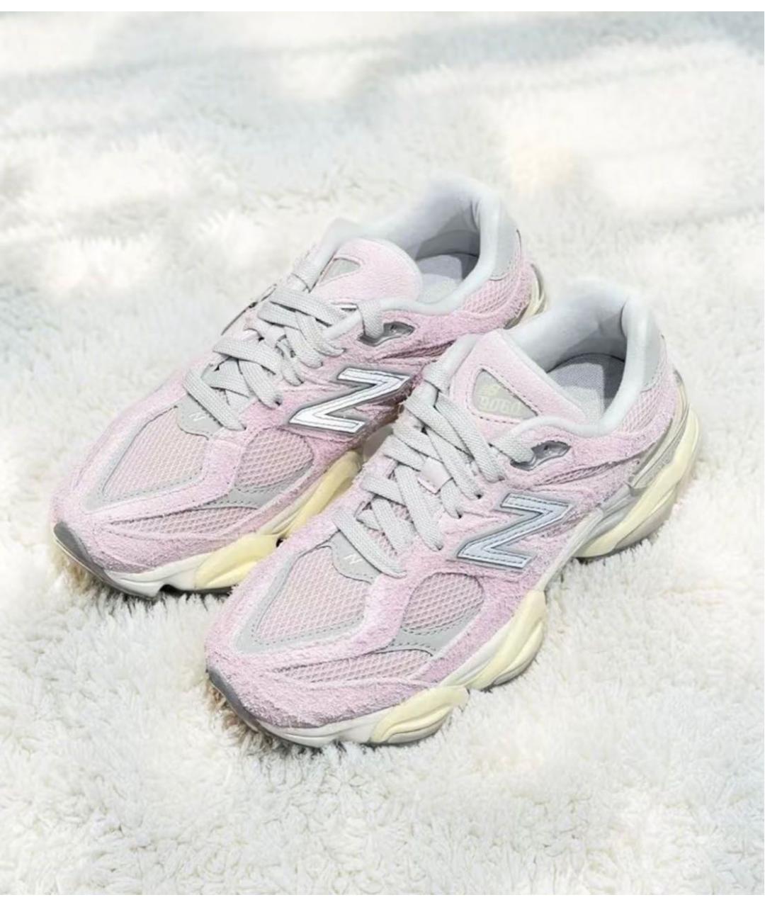 NEW BALANCE Розовые замшевые кроссовки, фото 3