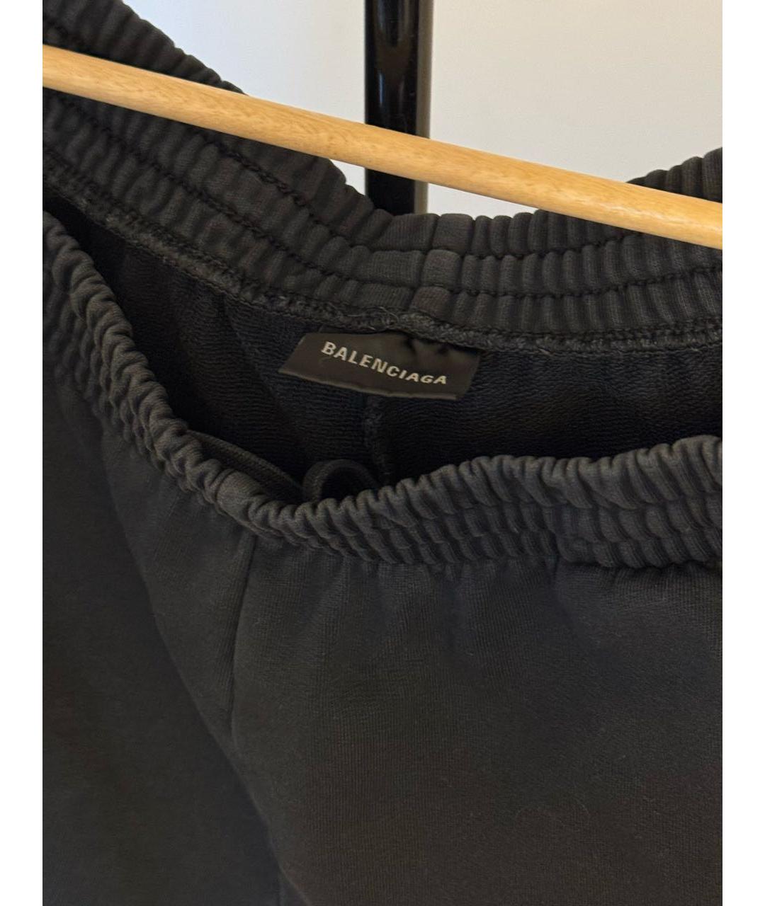 BALENCIAGA Темно-синие хлопковые повседневные брюки, фото 3