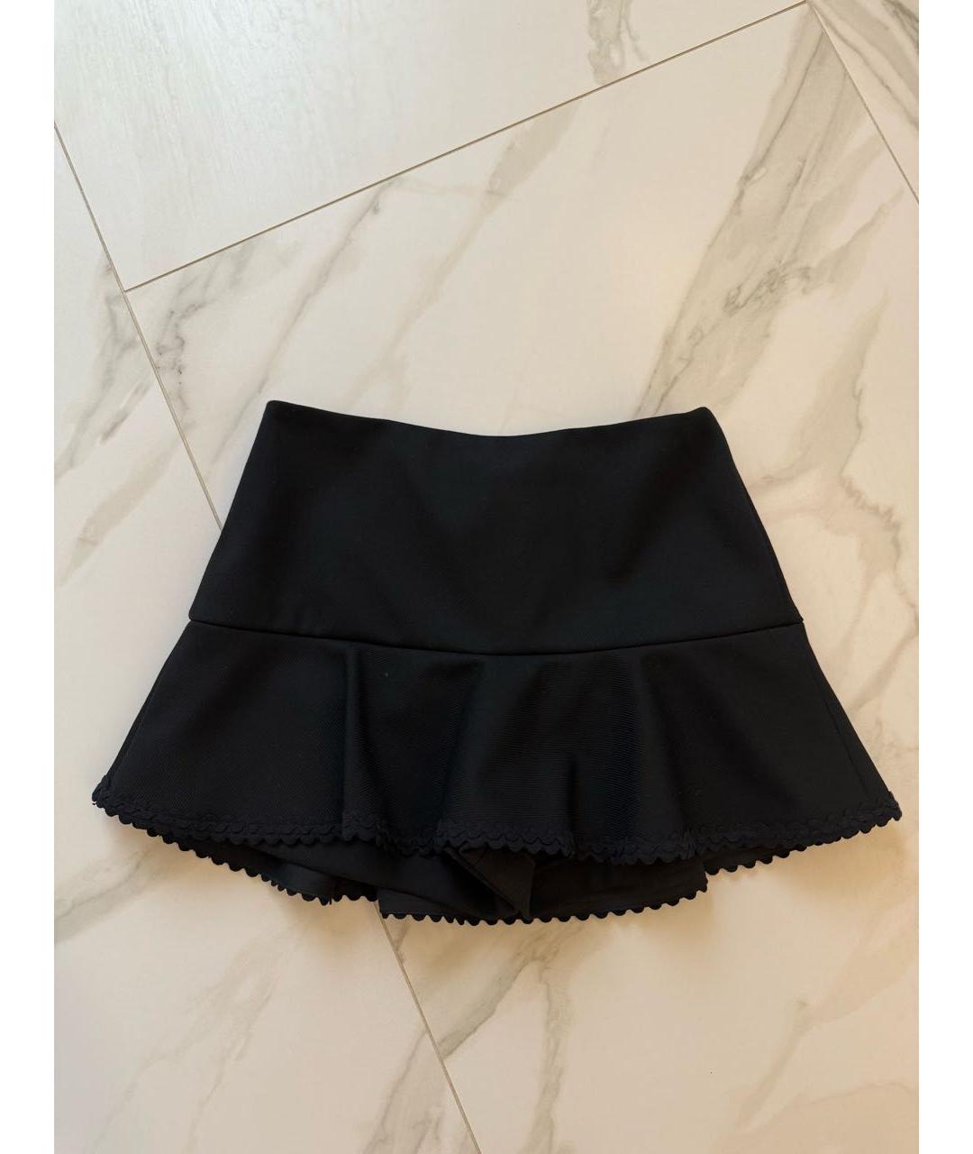 RED VALENTINO Черная юбка-шорты, фото 5