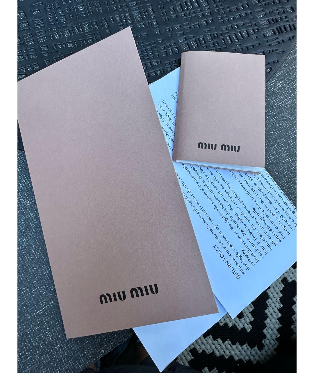 MIU MIU Черная кожаная сумка с короткими ручками, фото 7