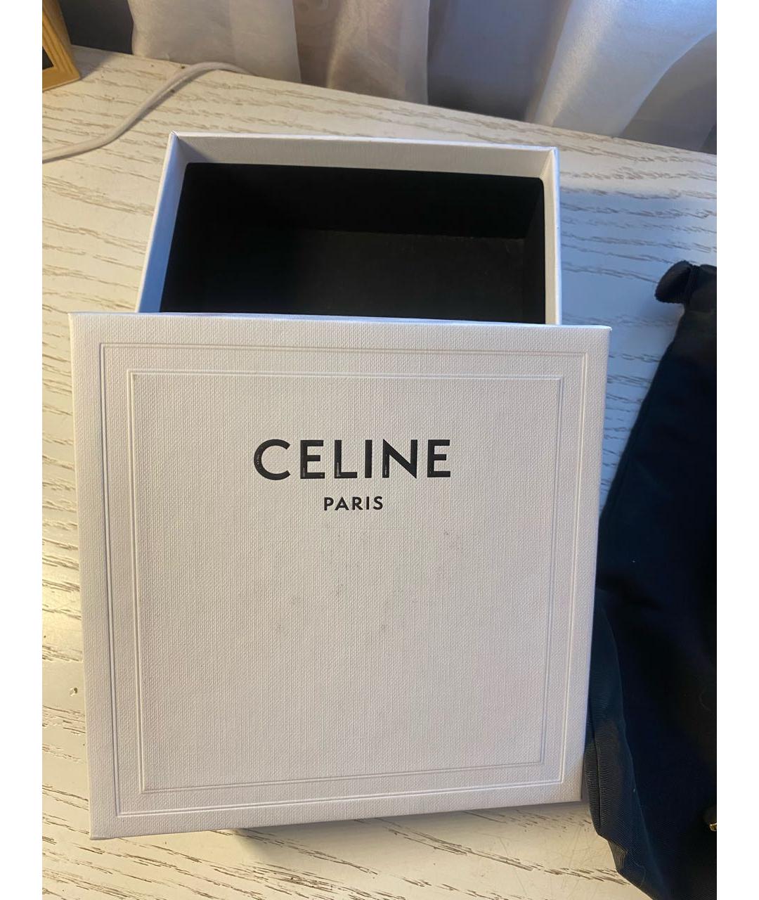 CELINE Черный кожаный ремень, фото 4
