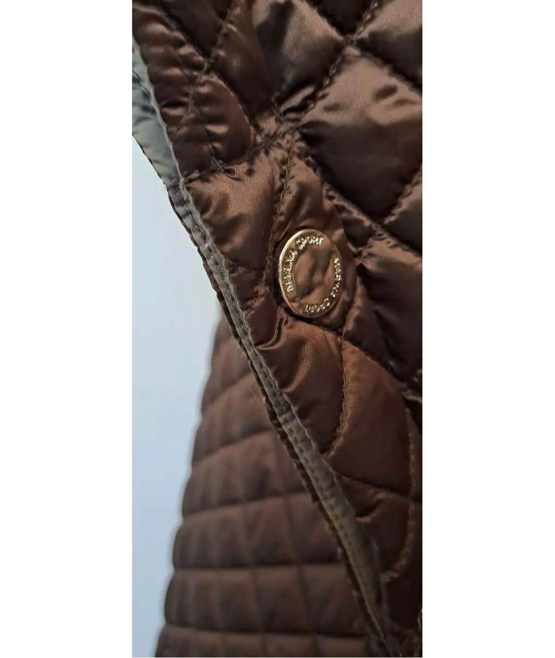 MAX MARA Коричневый жилет, фото 4