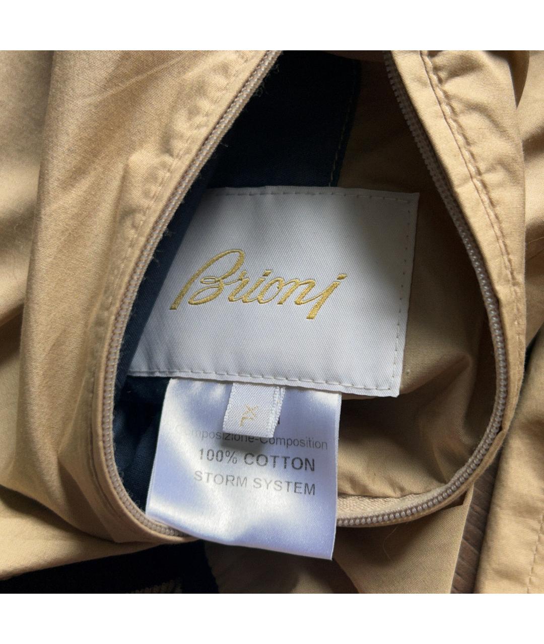 BRIONI Бежевая хлопковая куртка, фото 8
