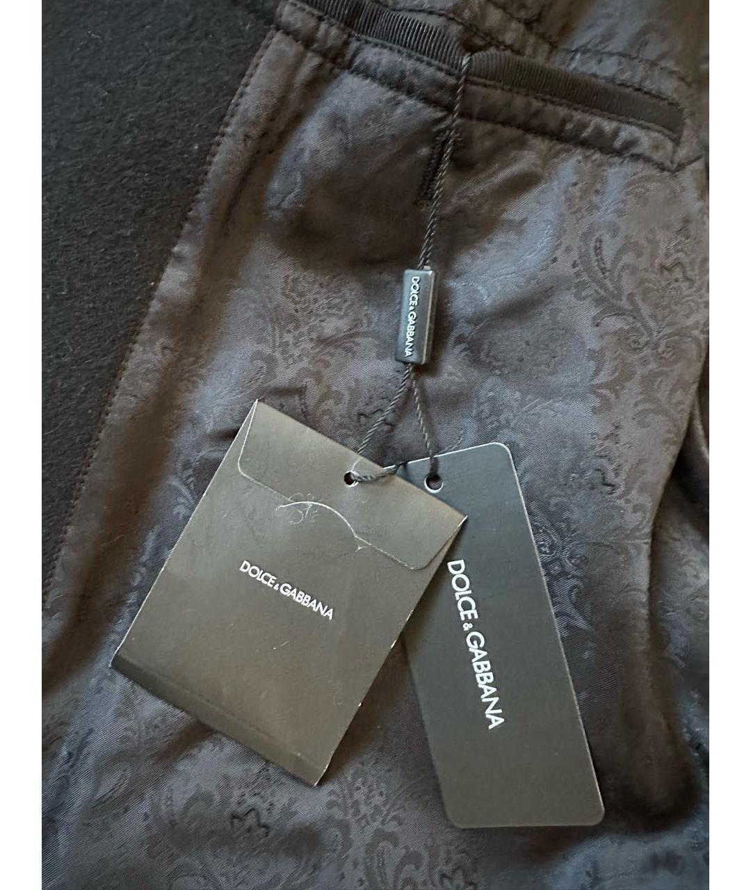 DOLCE&GABBANA Черное шерстяное пальто, фото 7