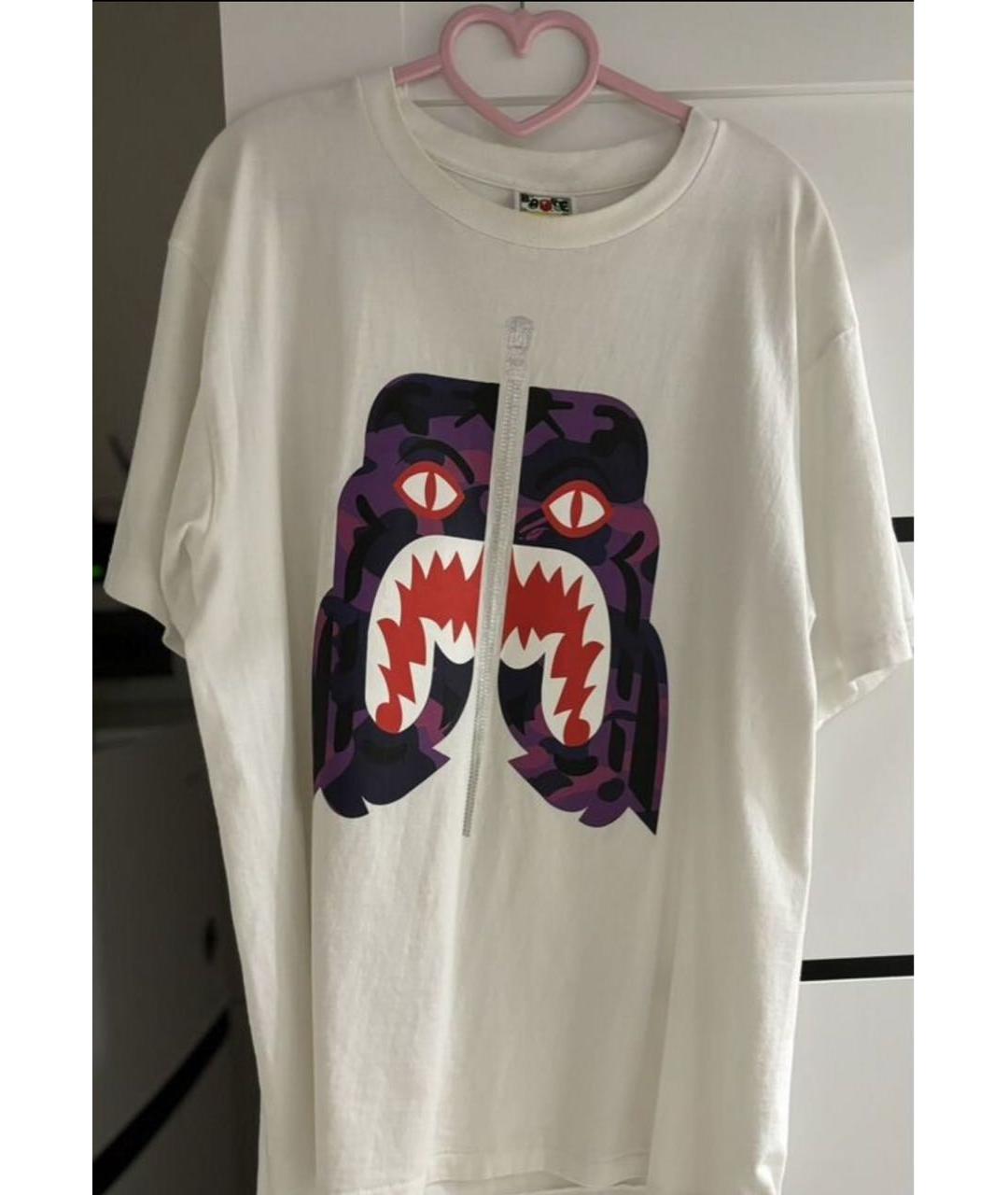 A BATHING APE Белая футболка, фото 9