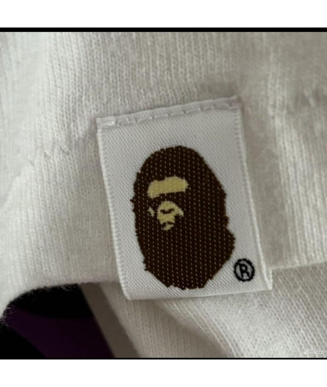 A BATHING APE Белая футболка, фото 7