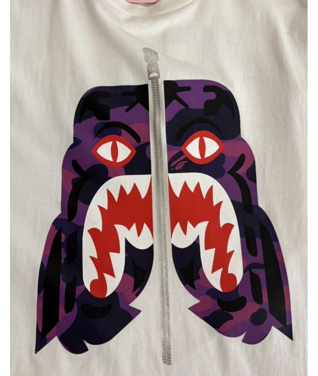 A BATHING APE Белая футболка, фото 4