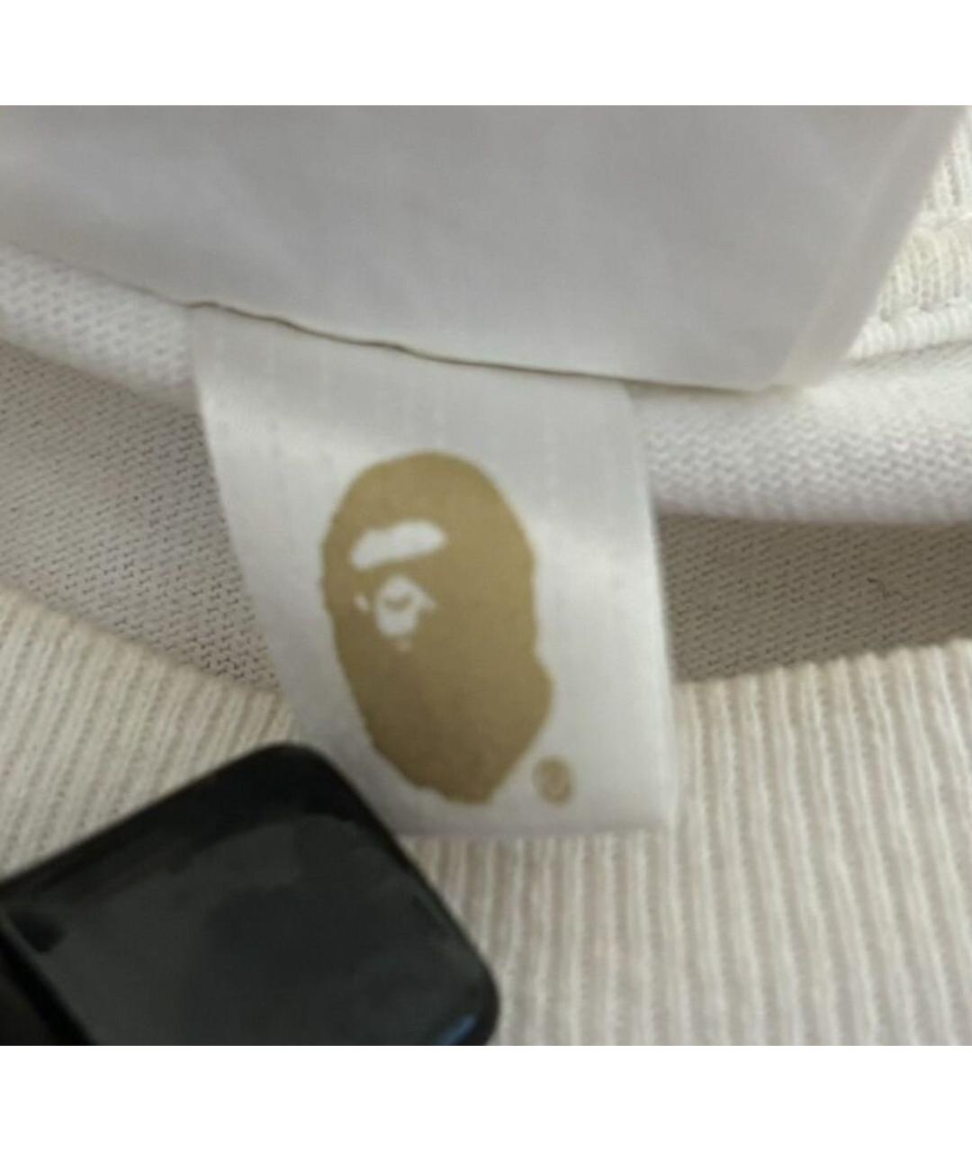 A BATHING APE Белая футболка, фото 6