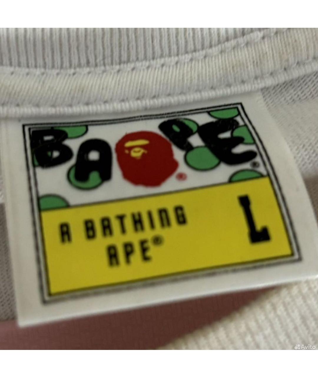 A BATHING APE Белая футболка, фото 8