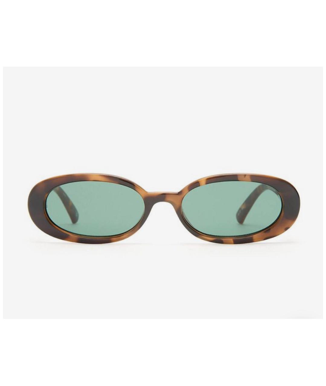 LE SPECS Коричневые пластиковые солнцезащитные очки, фото 9