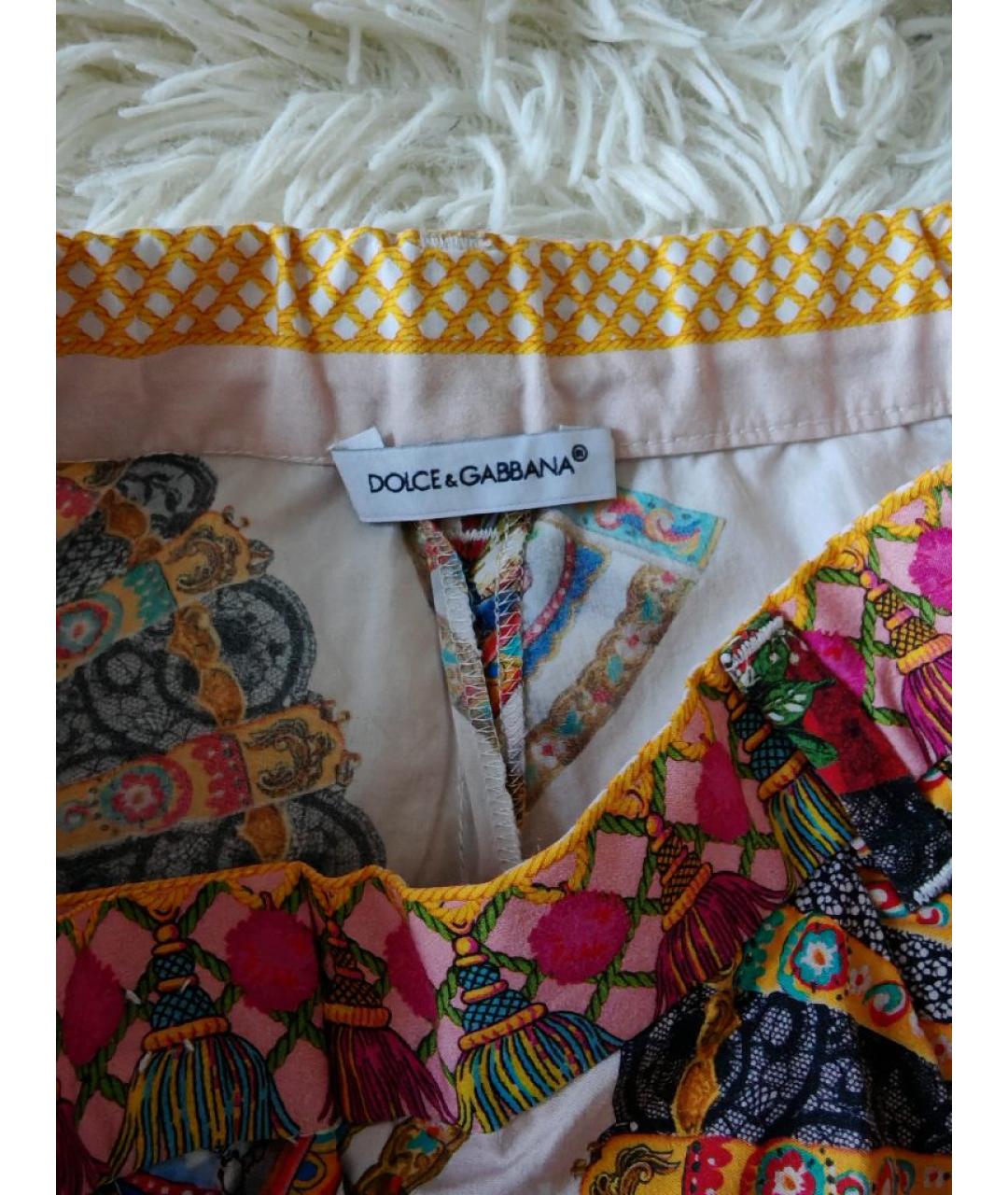 DOLCE & GABBANA KIDS Мульти хлопковые брюки и шорты, фото 3