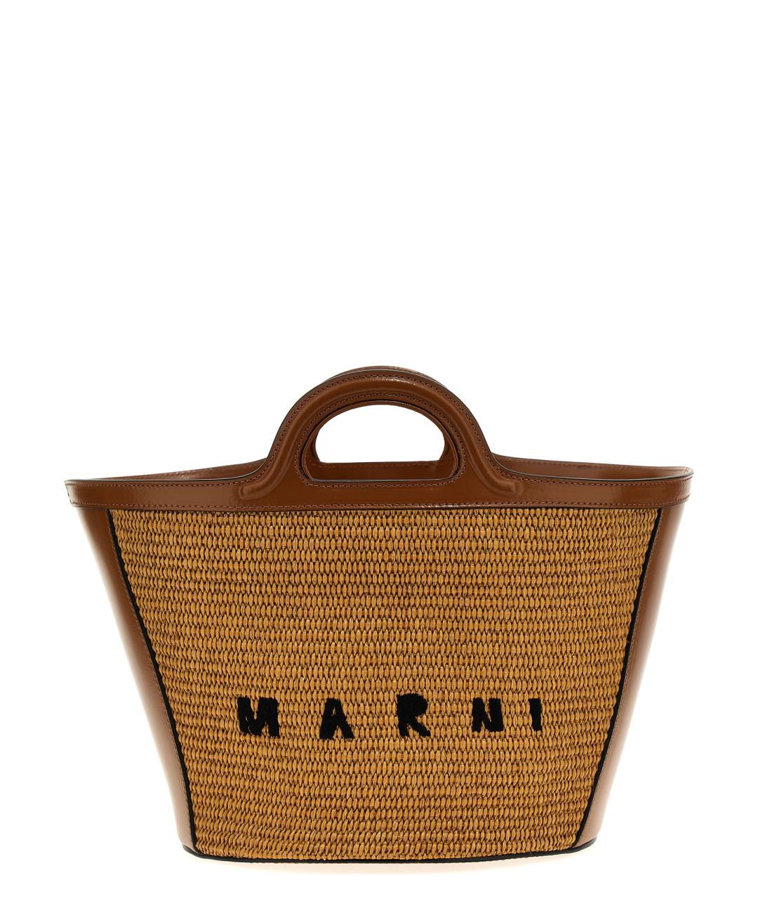MARNI Коричневая сумка тоут, фото 1