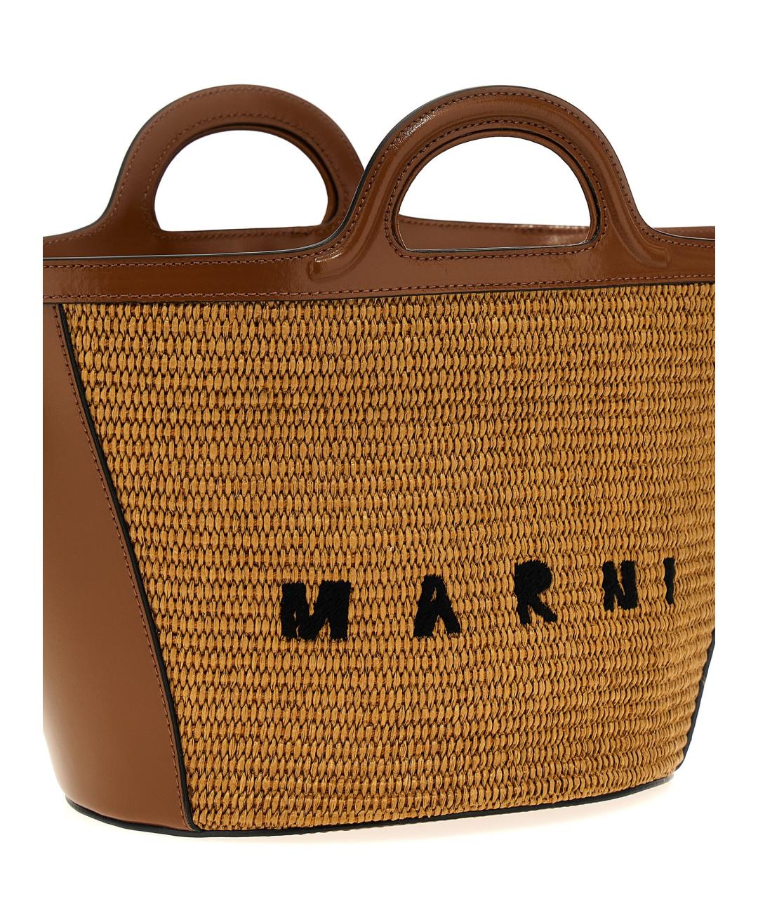 MARNI Коричневая сумка тоут, фото 3