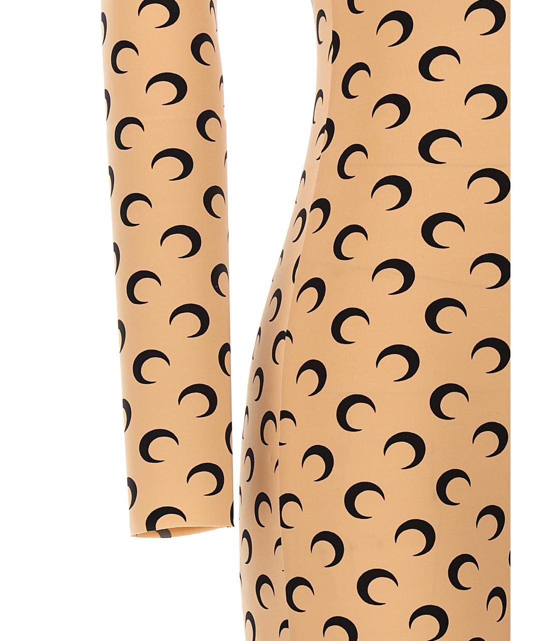 MARINE SERRE Бежевый полиамидовый комбинезон, фото 4