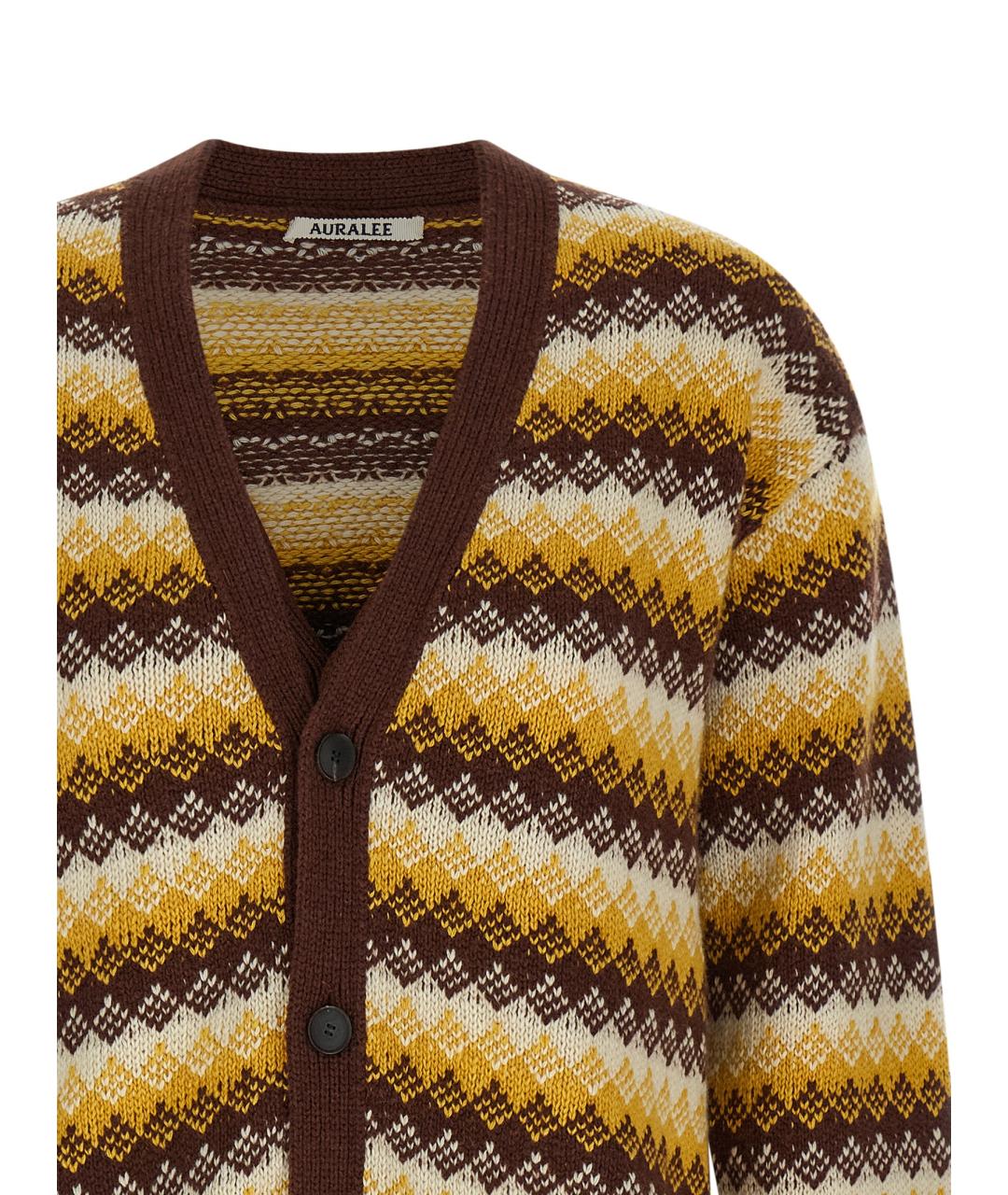 AURALEE Мульти кашемировый кардиган, фото 3