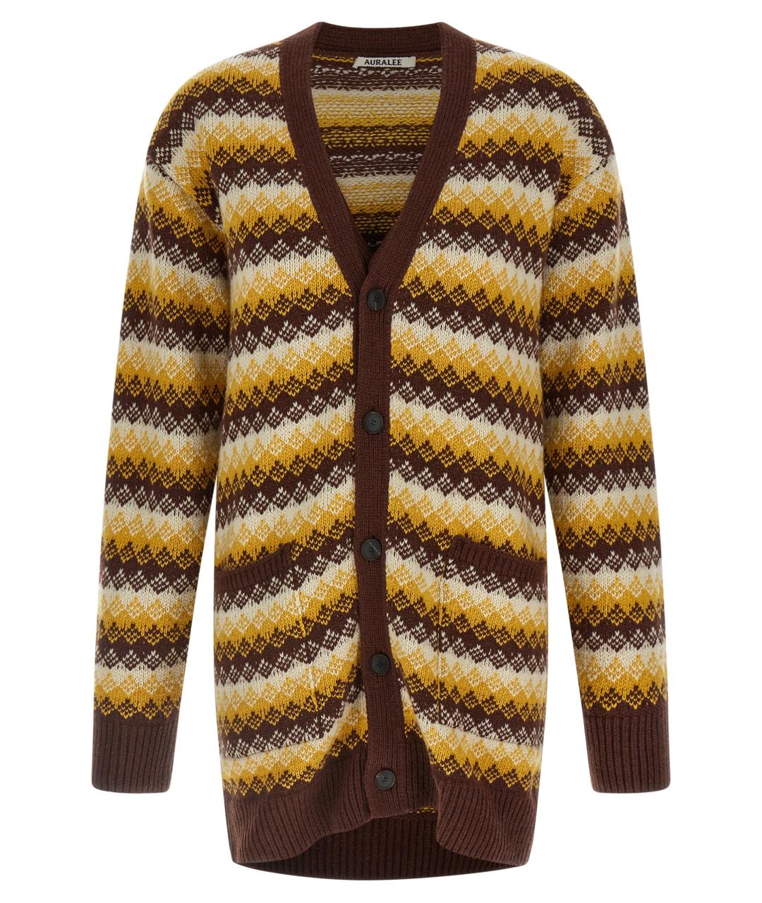AURALEE Мульти кашемировый кардиган, фото 1