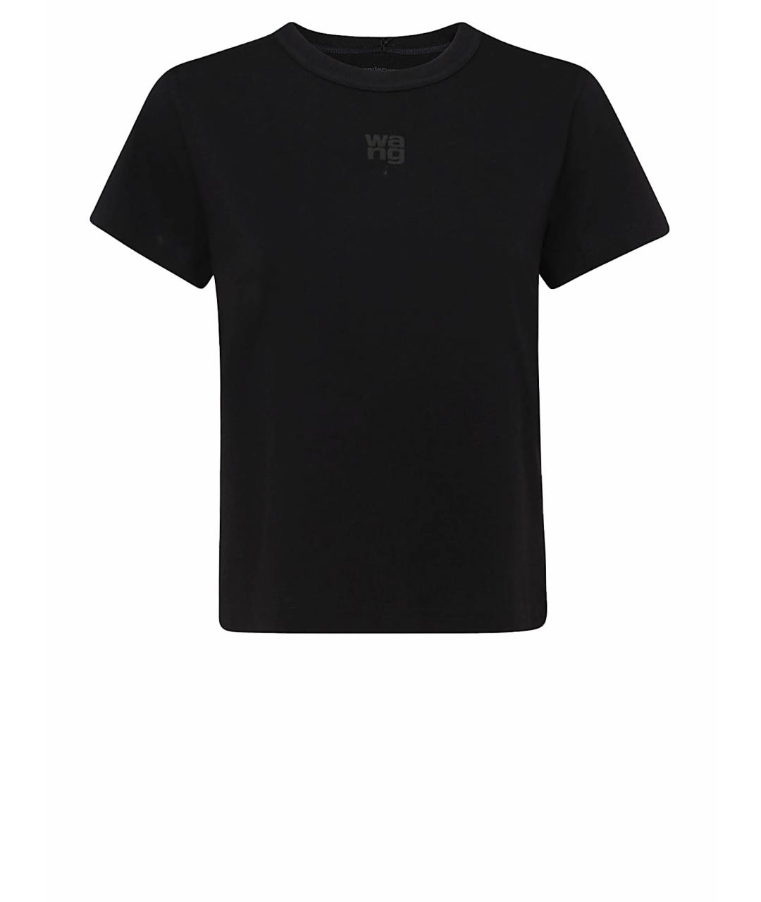 ALEXANDER WANG Черная хлопковая футболка, фото 1