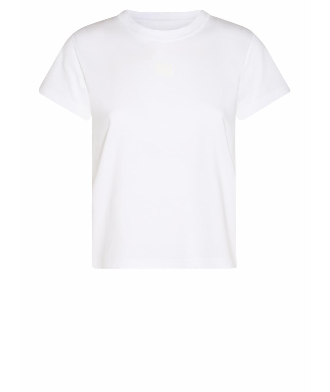 ALEXANDER WANG Белая хлопковая футболка, фото 1