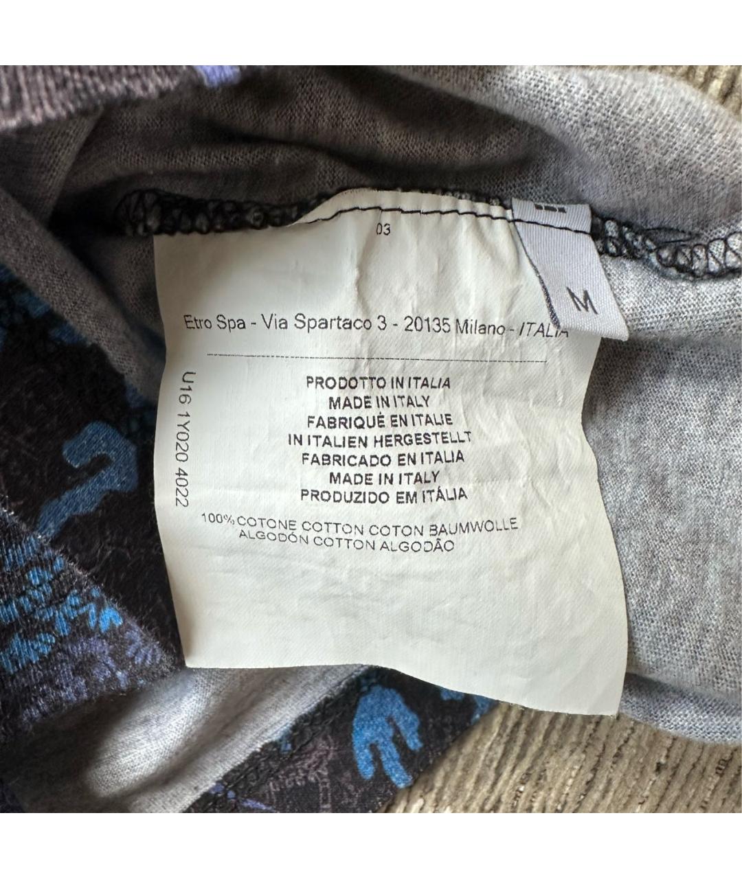 ETRO Хлопковая футболка, фото 3