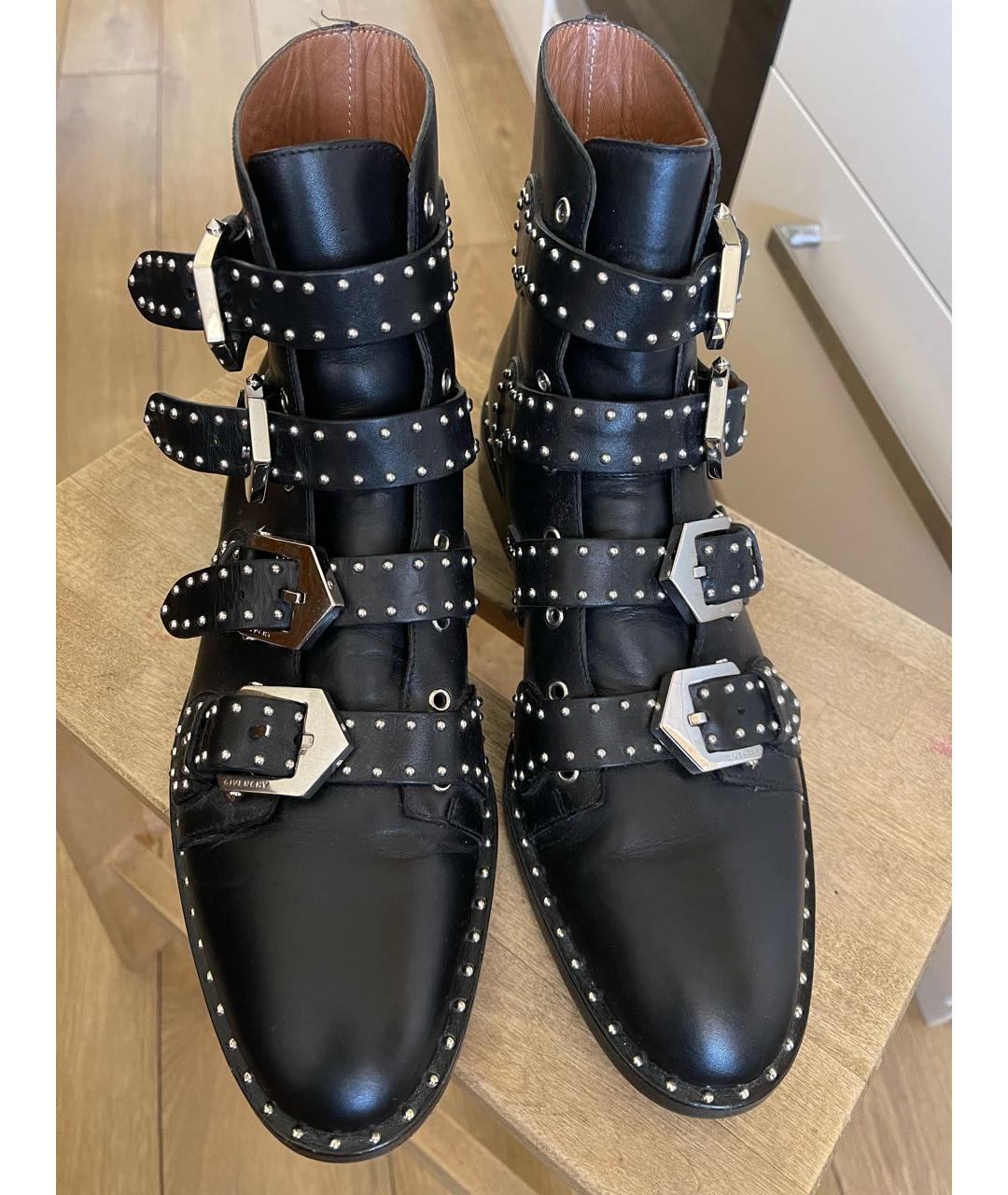GIVENCHY Черные кожаные ботинки, фото 2
