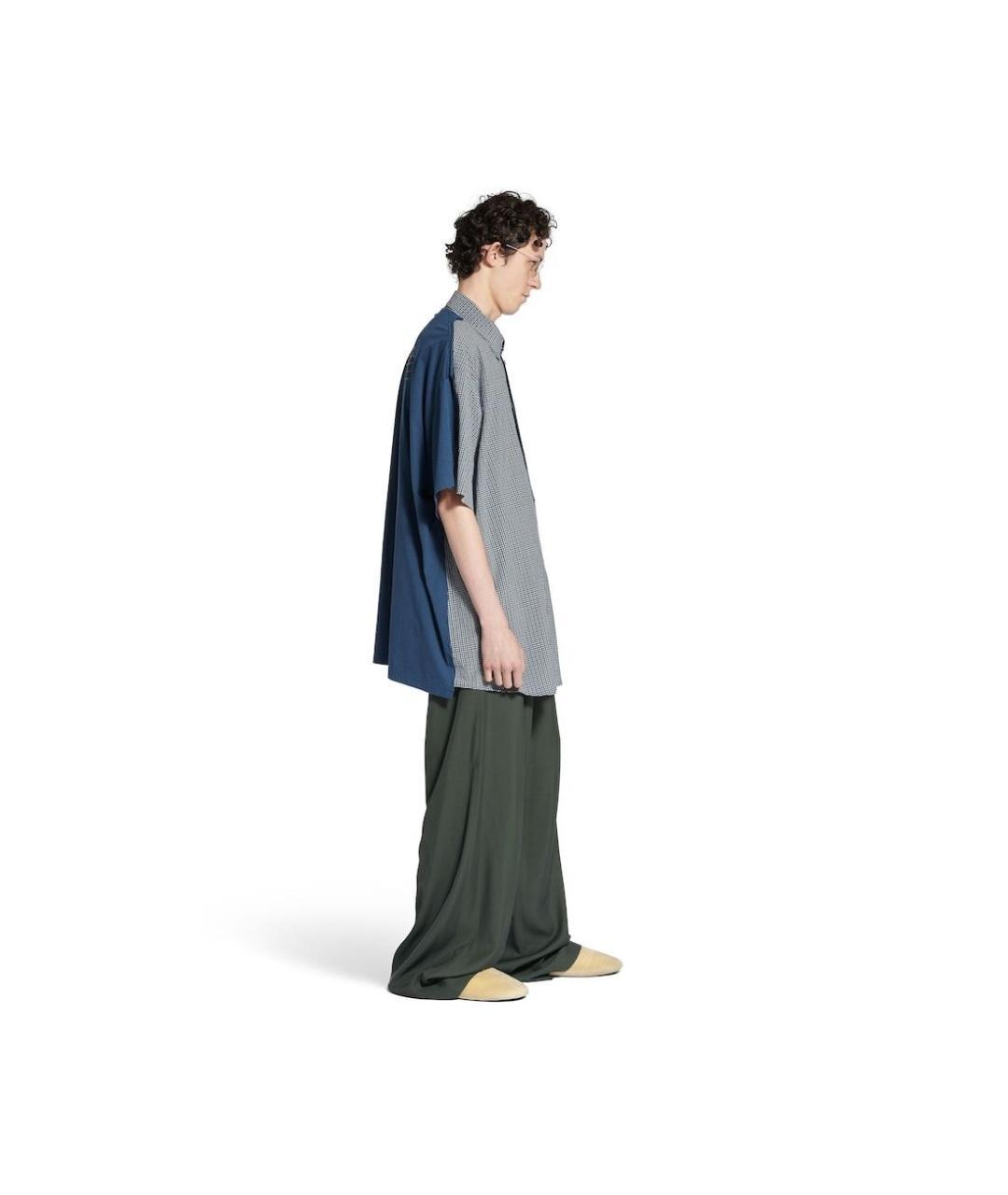 BALENCIAGA Мульти вискозные прямые брюки, фото 3