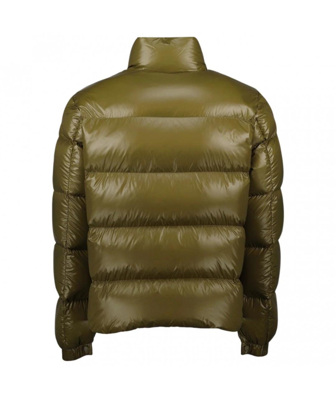 MONCLER Хаки полиамидовый пуховик, фото 2
