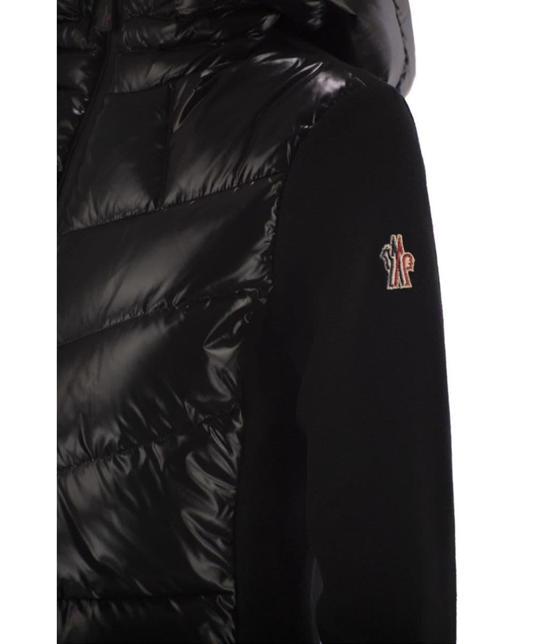 MONCLER Черная полиэстеровая куртка, фото 4