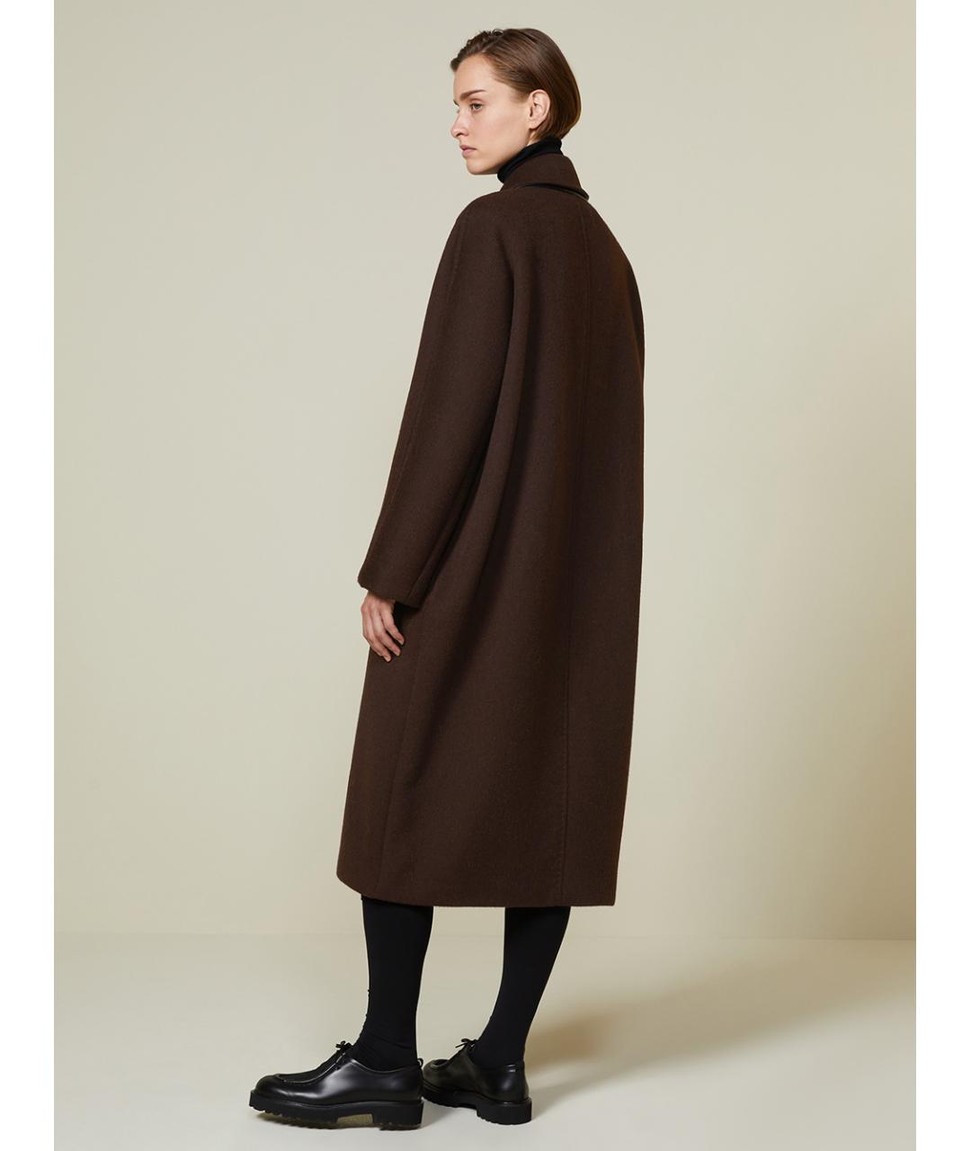 MAX MARA Коричневое кашемировое пальто, фото 3