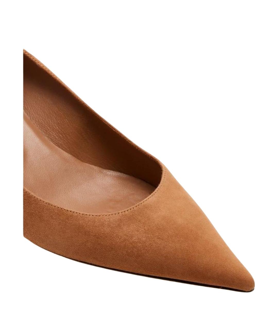 JIMMY CHOO Коричневые замшевые туфли, фото 2