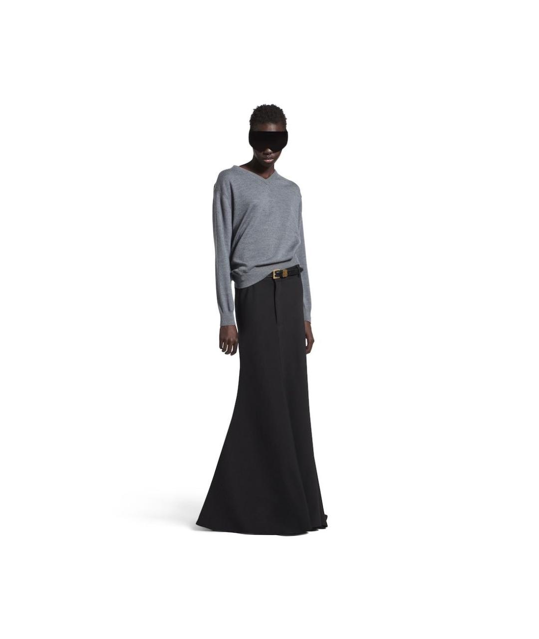 BALENCIAGA Серый шерстяной джемпер / свитер, фото 3