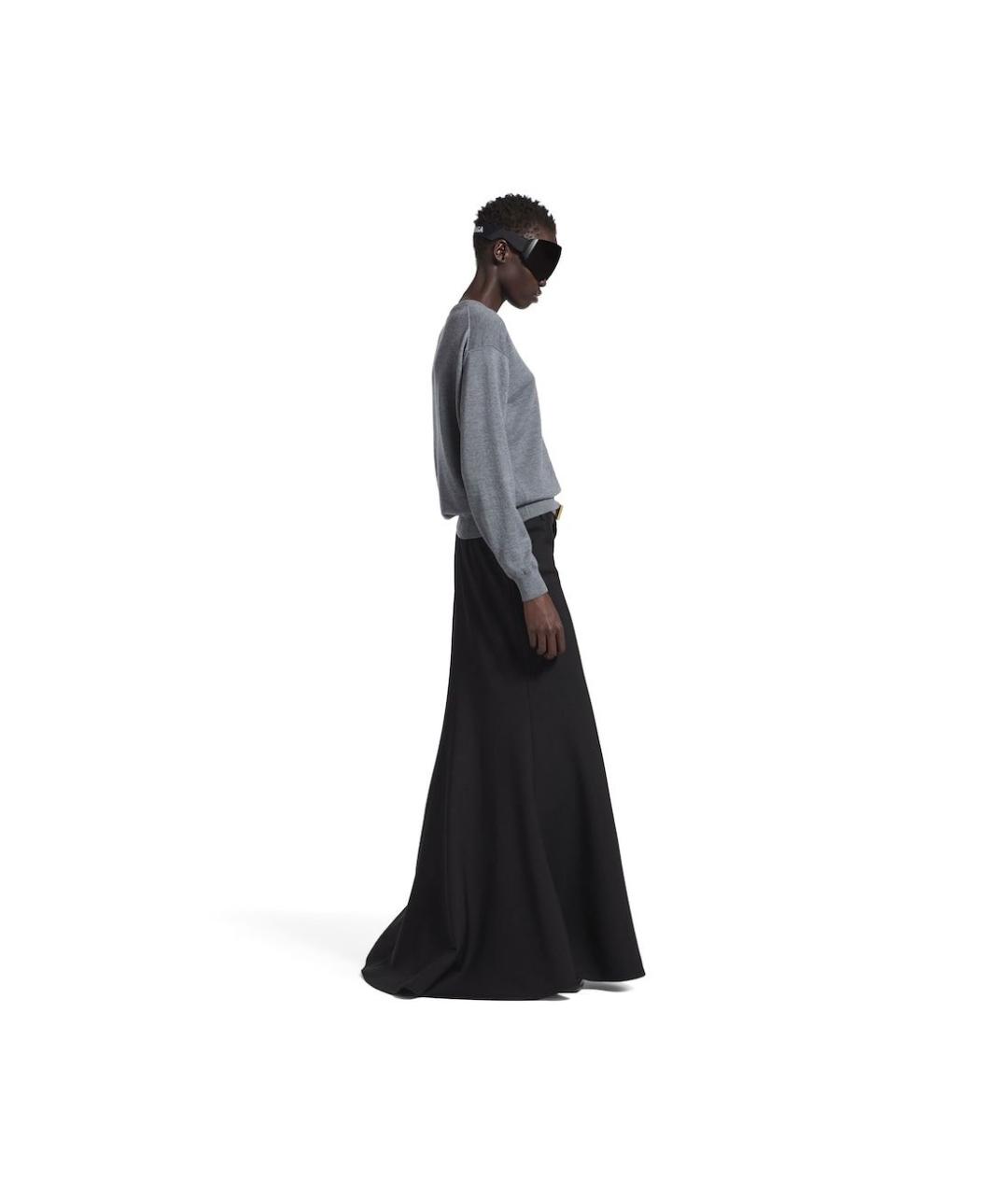 BALENCIAGA Серый шерстяной джемпер / свитер, фото 4