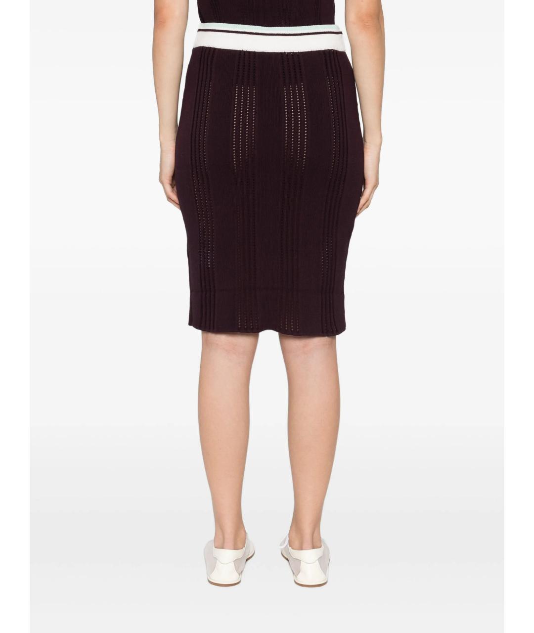 CASABLANCA Красная хлопковая юбка миди, фото 4