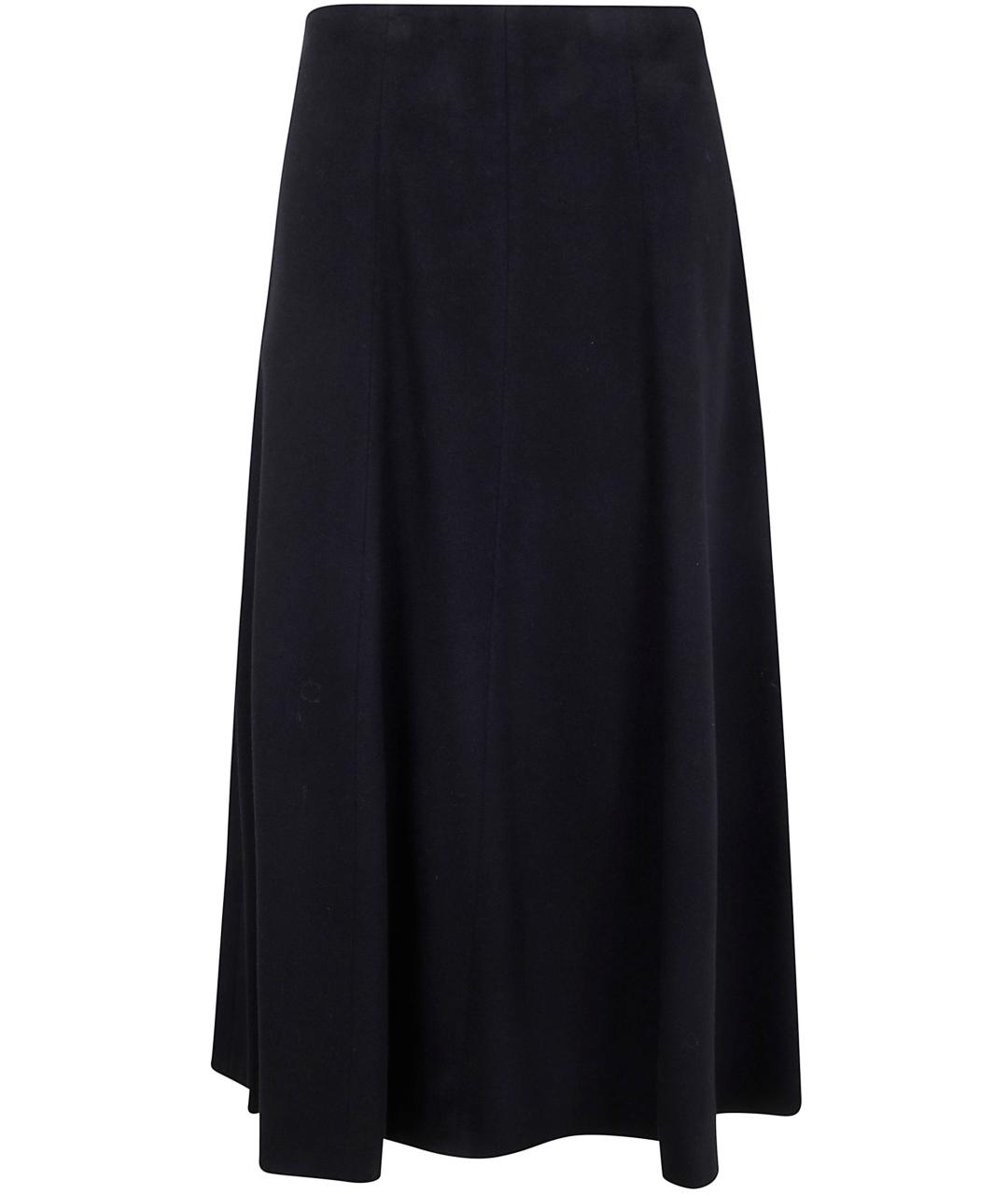 MAX MARA Черная шерстяная юбка миди, фото 1