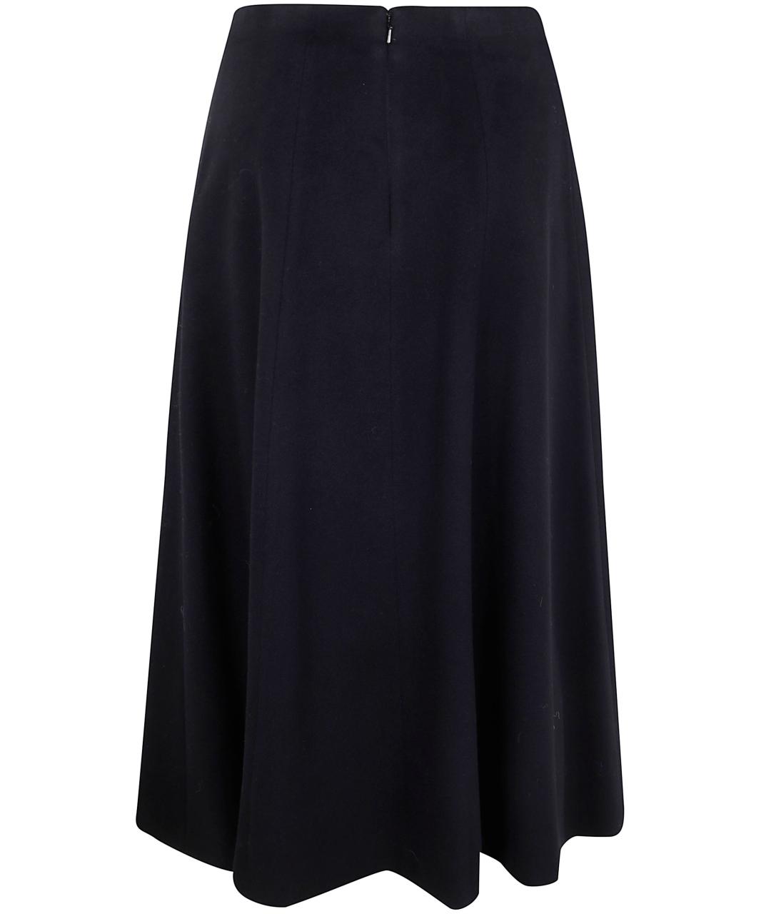 MAX MARA Черная шерстяная юбка миди, фото 2