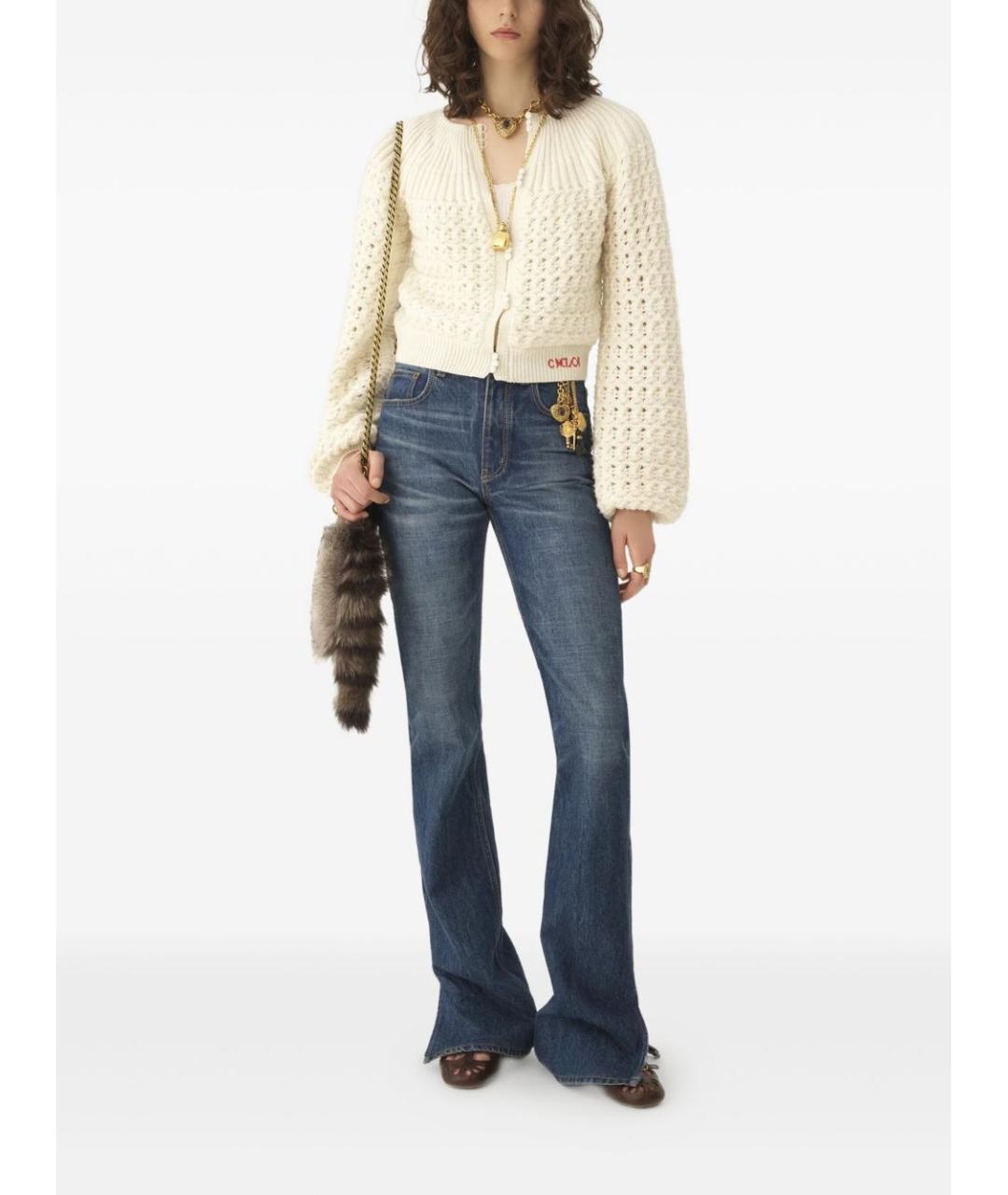 CHLOE Белый шерстяной кардиган, фото 3