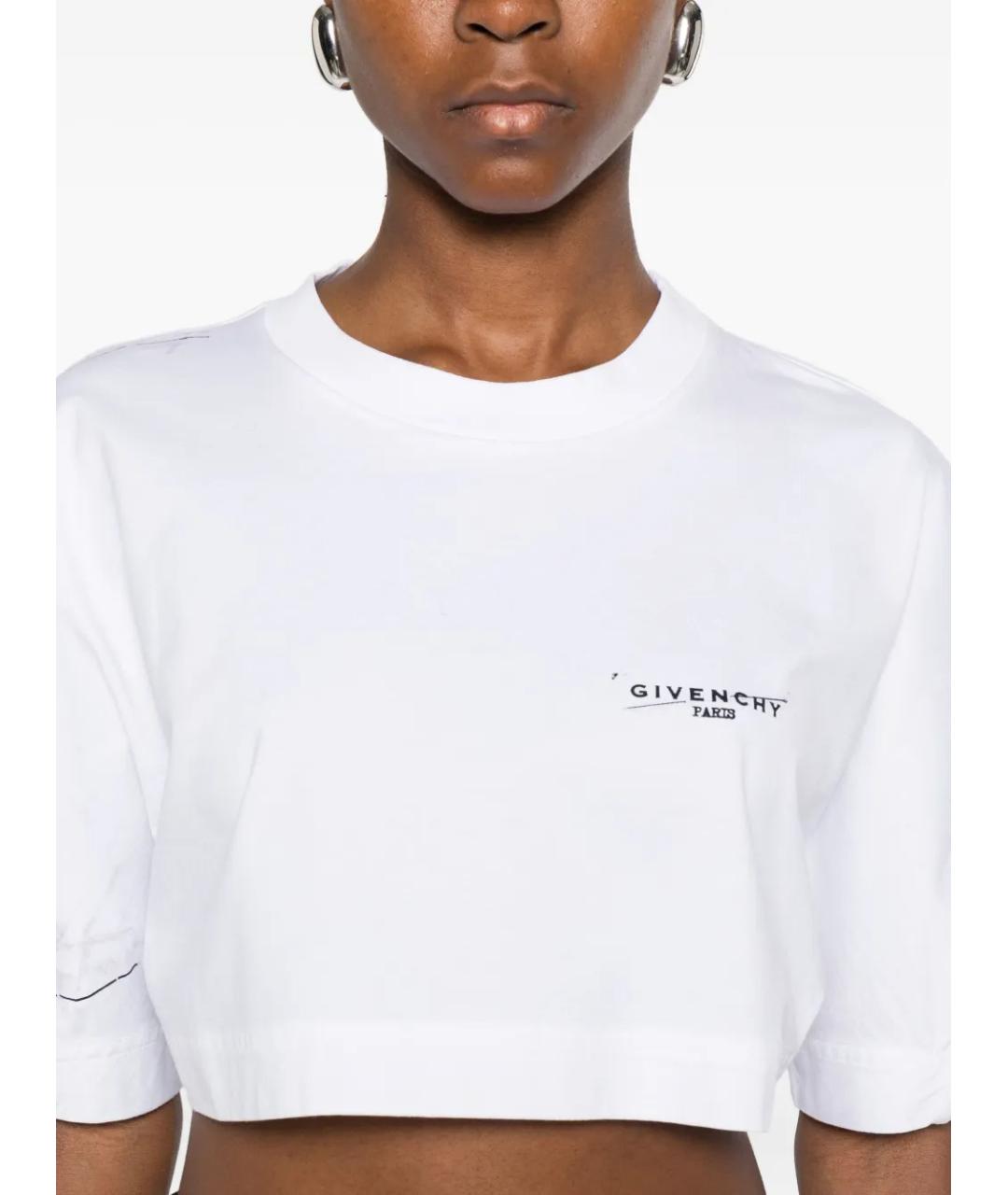 GIVENCHY Белая хлопковая футболка, фото 5