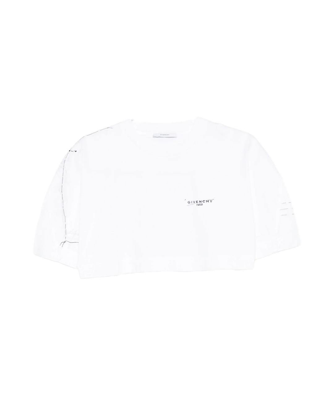 GIVENCHY Белая хлопковая футболка, фото 1