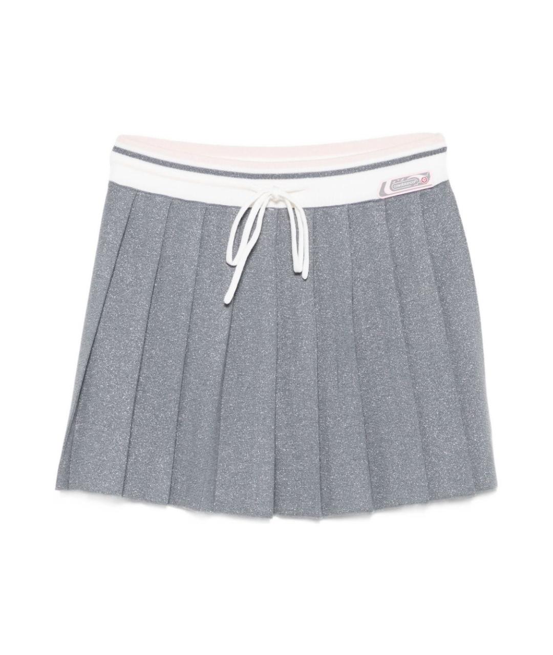 CASABLANCA Серая шерстяная юбка мини, фото 1