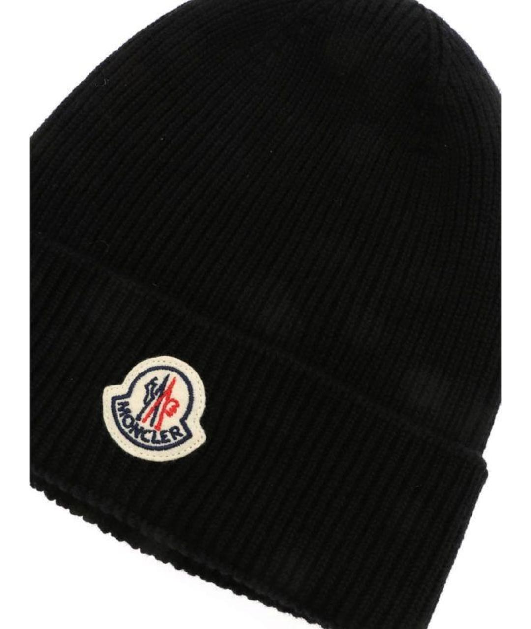 MONCLER Черная шерстяная шапка, фото 3