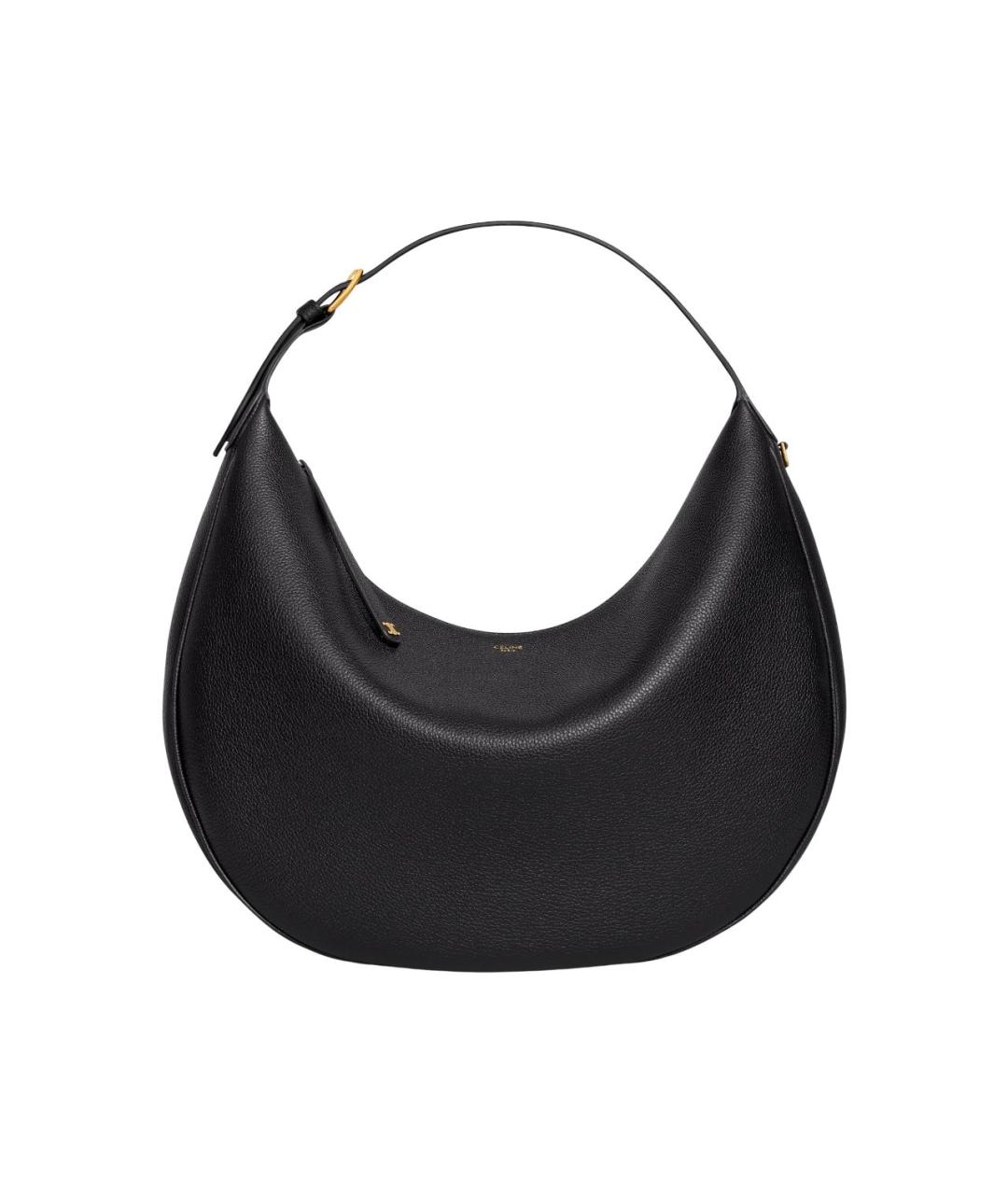 CELINE Черная кожаная сумка через плечо, фото 1