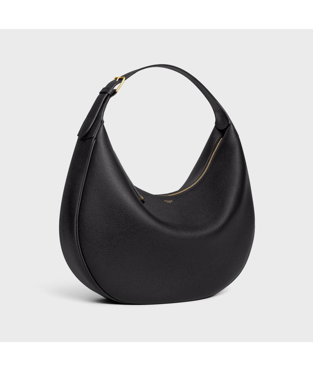 CELINE Черная кожаная сумка через плечо, фото 2