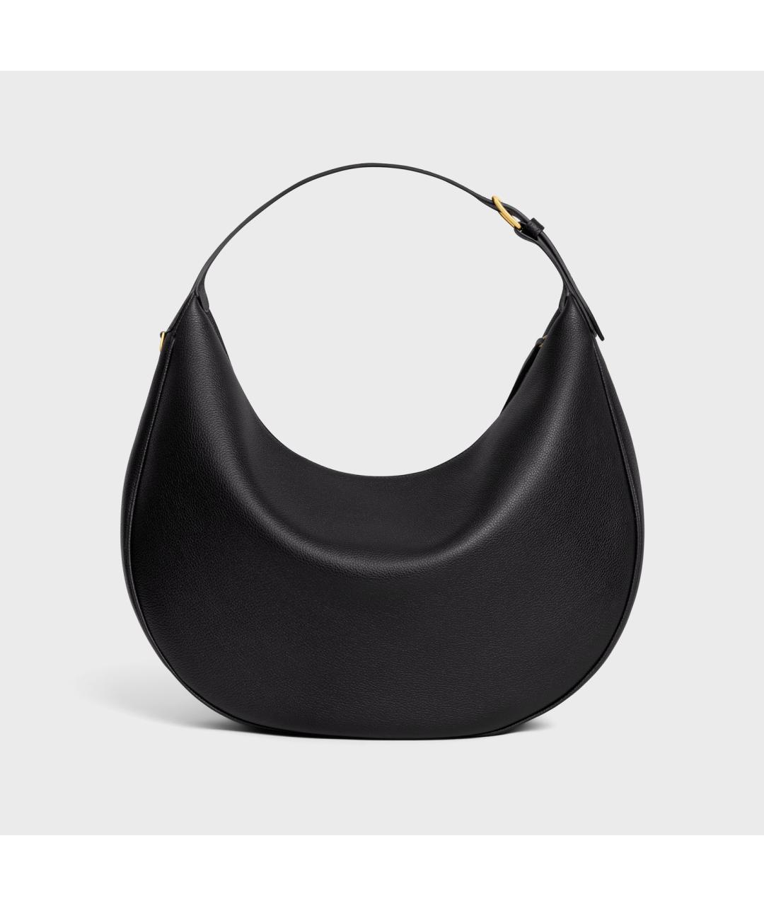 CELINE Черная кожаная сумка через плечо, фото 3