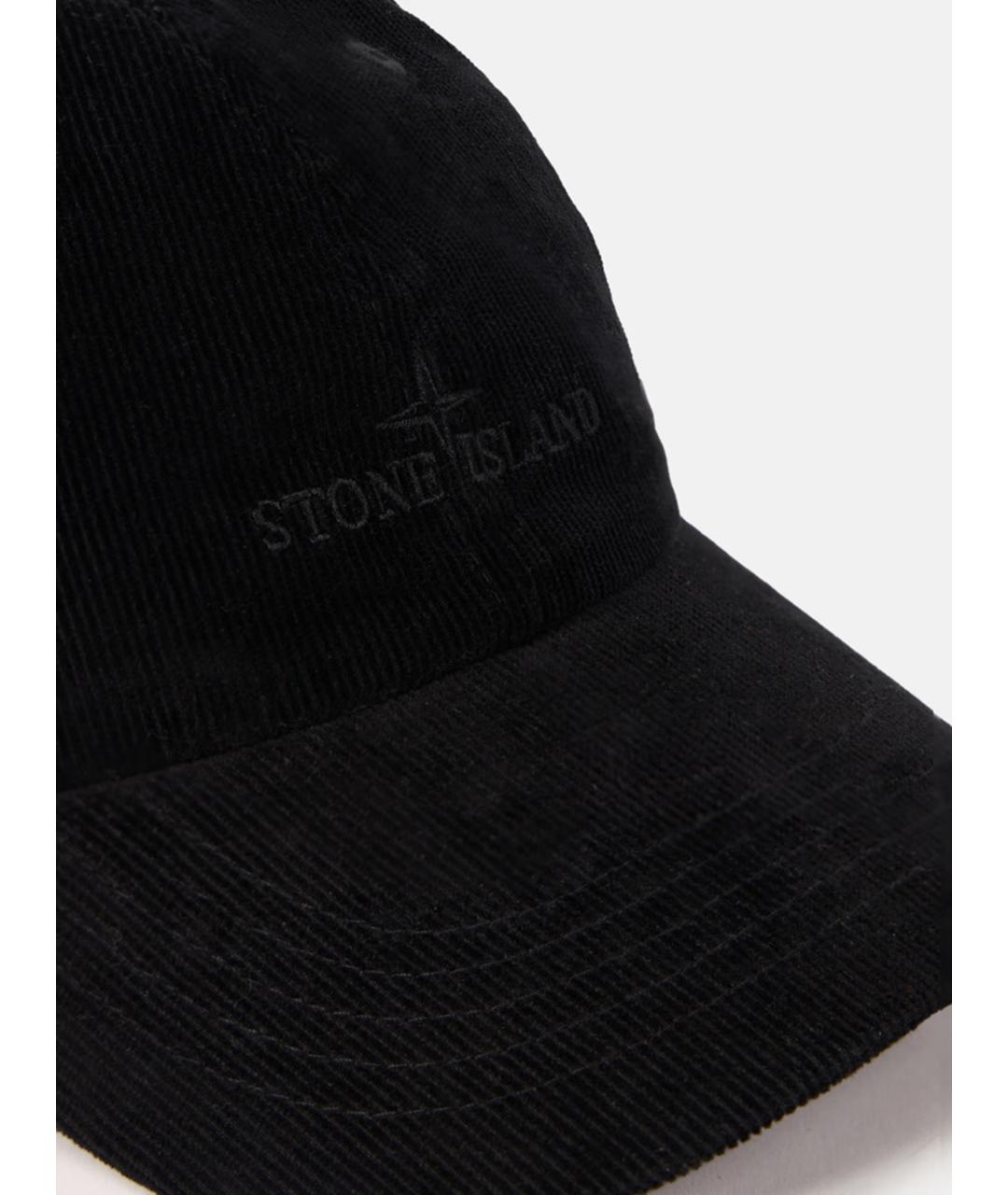 STONE ISLAND Черная хлопковая кепка/бейсболка, фото 3