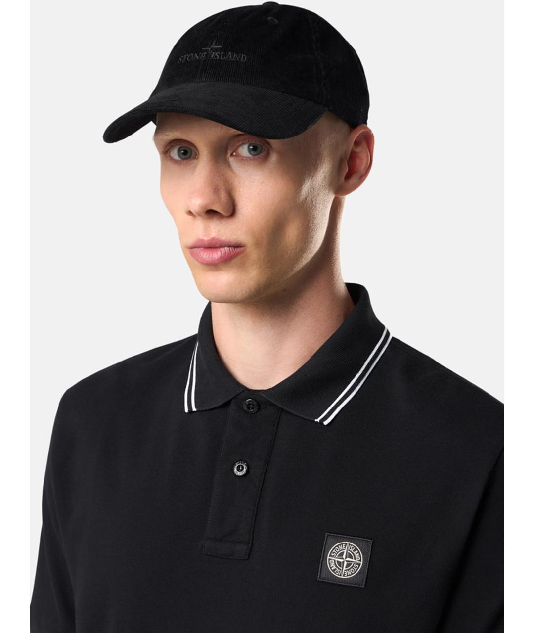 STONE ISLAND Черная хлопковая кепка/бейсболка, фото 2