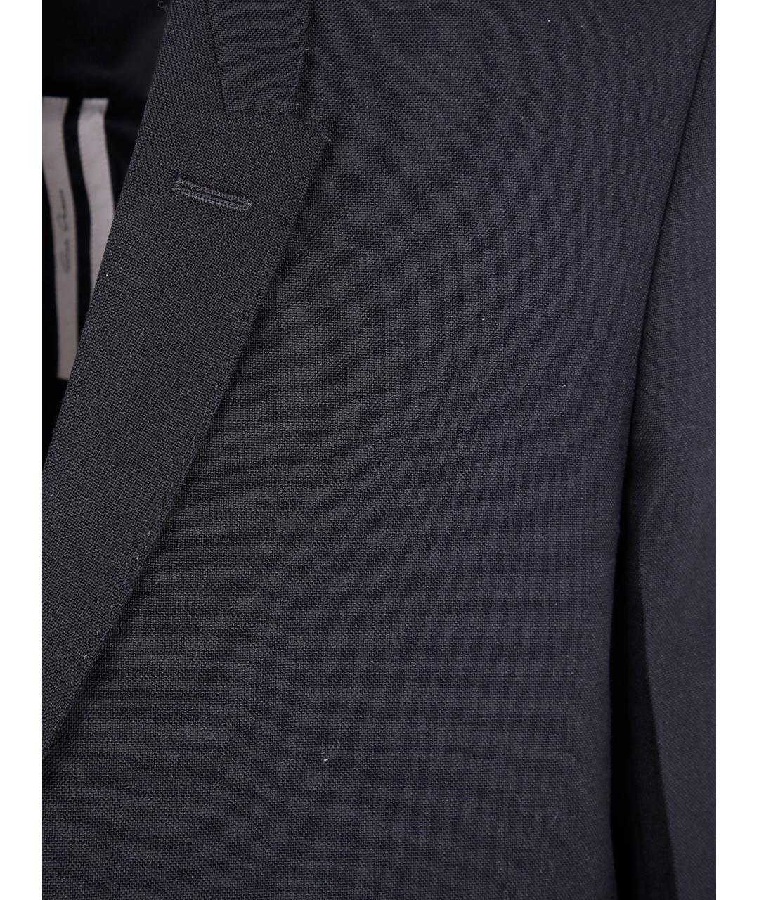 RICK OWENS Черный шерстяной пиджак, фото 3