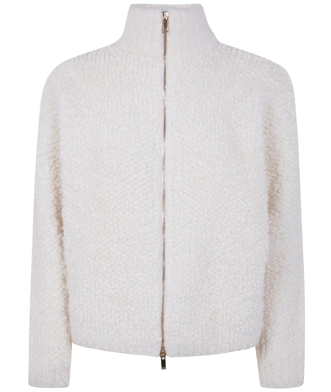 MAX MARA STUDIO Белый шерстяной кардиган, фото 1