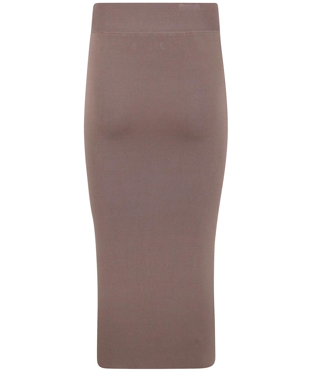 entire studios Коричневая полиэстеровая юбка миди, фото 2