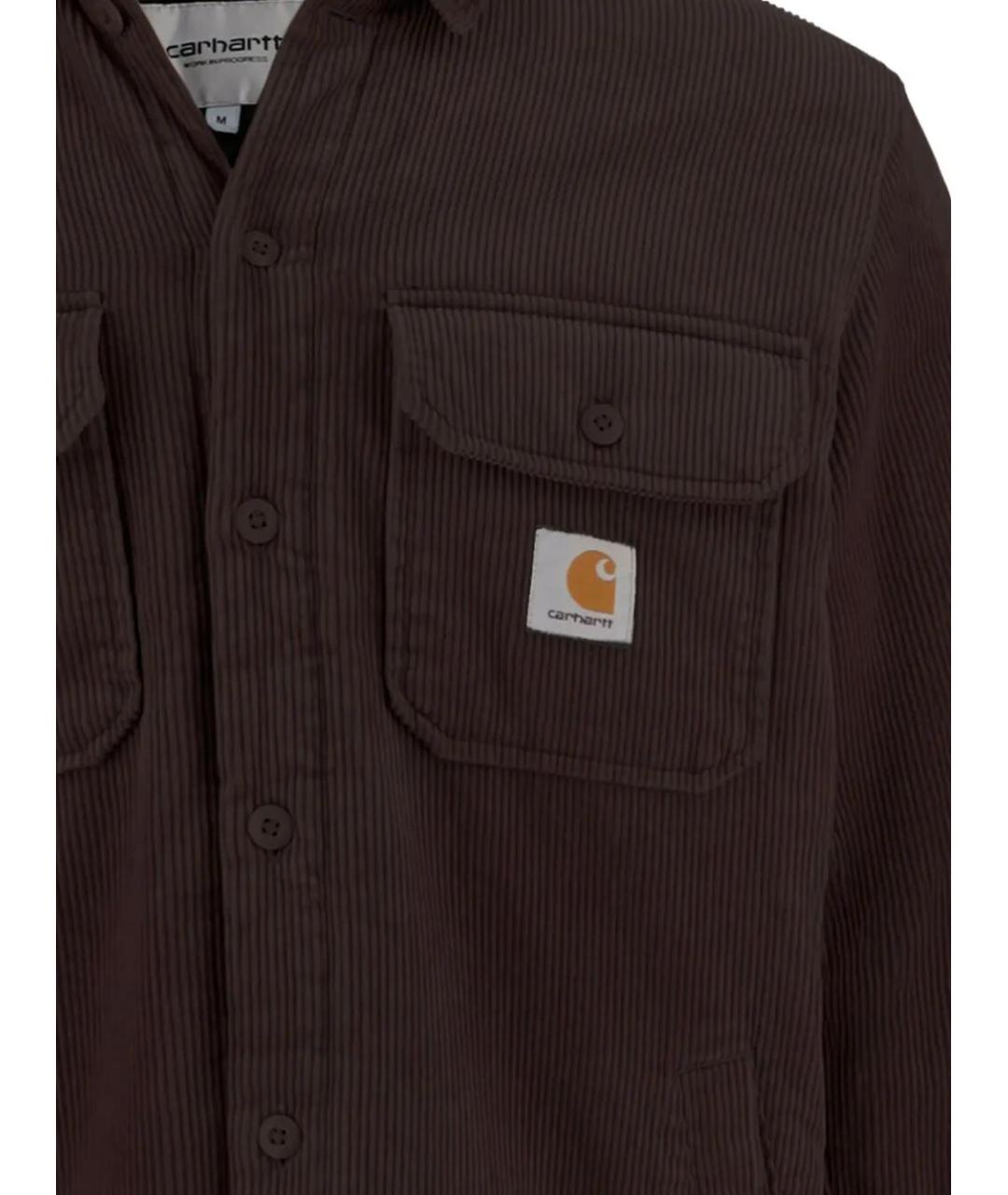 CARHARTT WIP Коричневая хлопковая куртка, фото 3