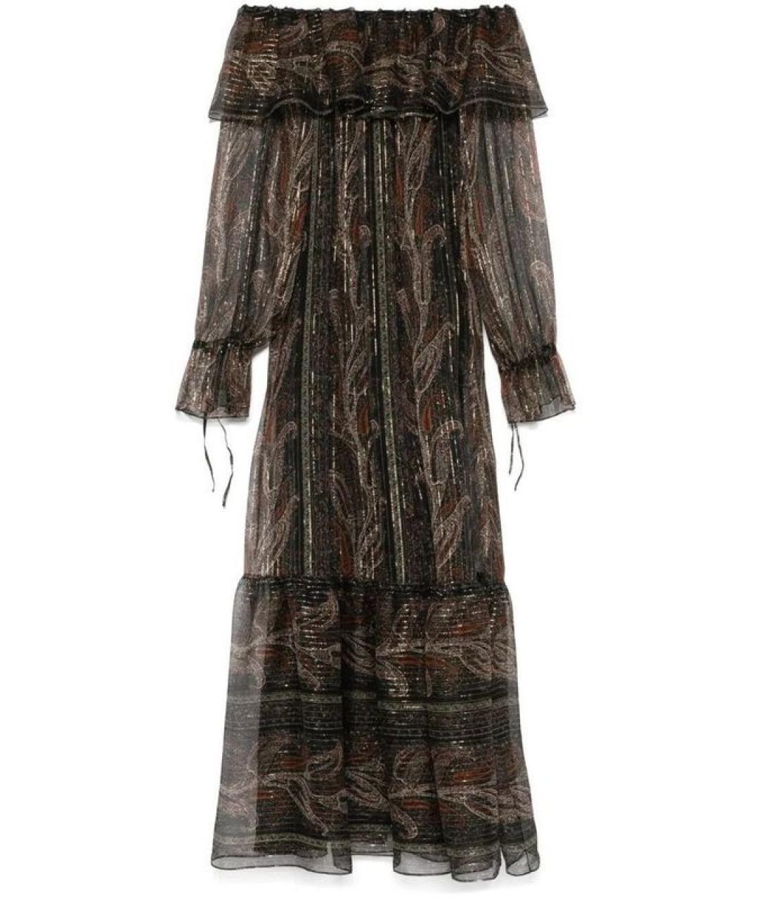 SAINT LAURENT Мульти вискозное платье, фото 1